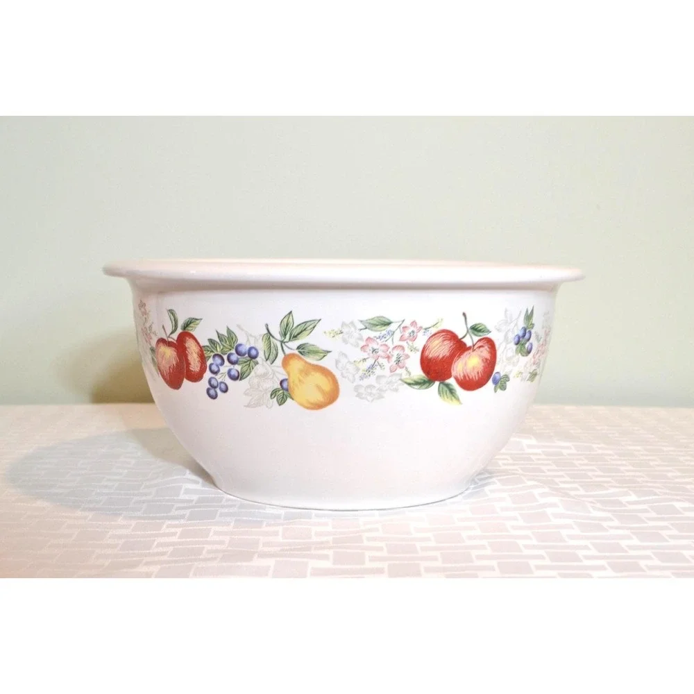 Corelle Coordinates in the Chutney Fruits Pattern- 3 Quart Stoneware Mixing Bowl